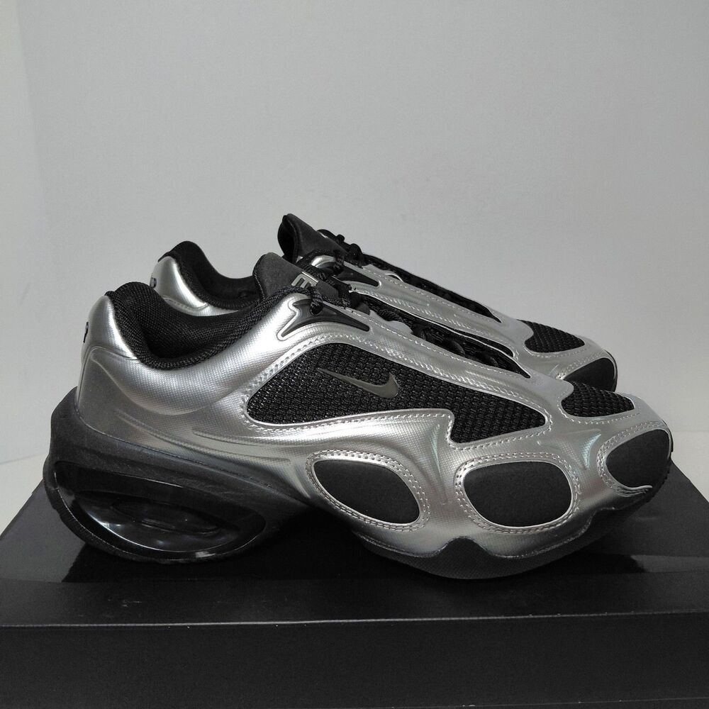 Nike Air Max Muse Black Metallic Silver FV1920-001 Women's 8 Athletic Shoes